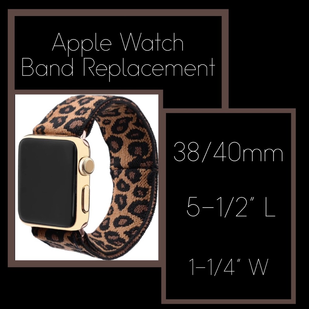 Leopard Stretch Sport Watch Band 38/40mm NWT